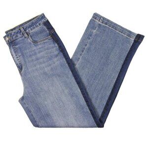 Gracia Size S High Rise Two Tone Wide Leg Jeans NWT